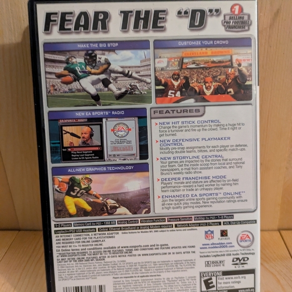Madden NFL 2005 PlayStation 2 Game Used - Picture 3 of 5